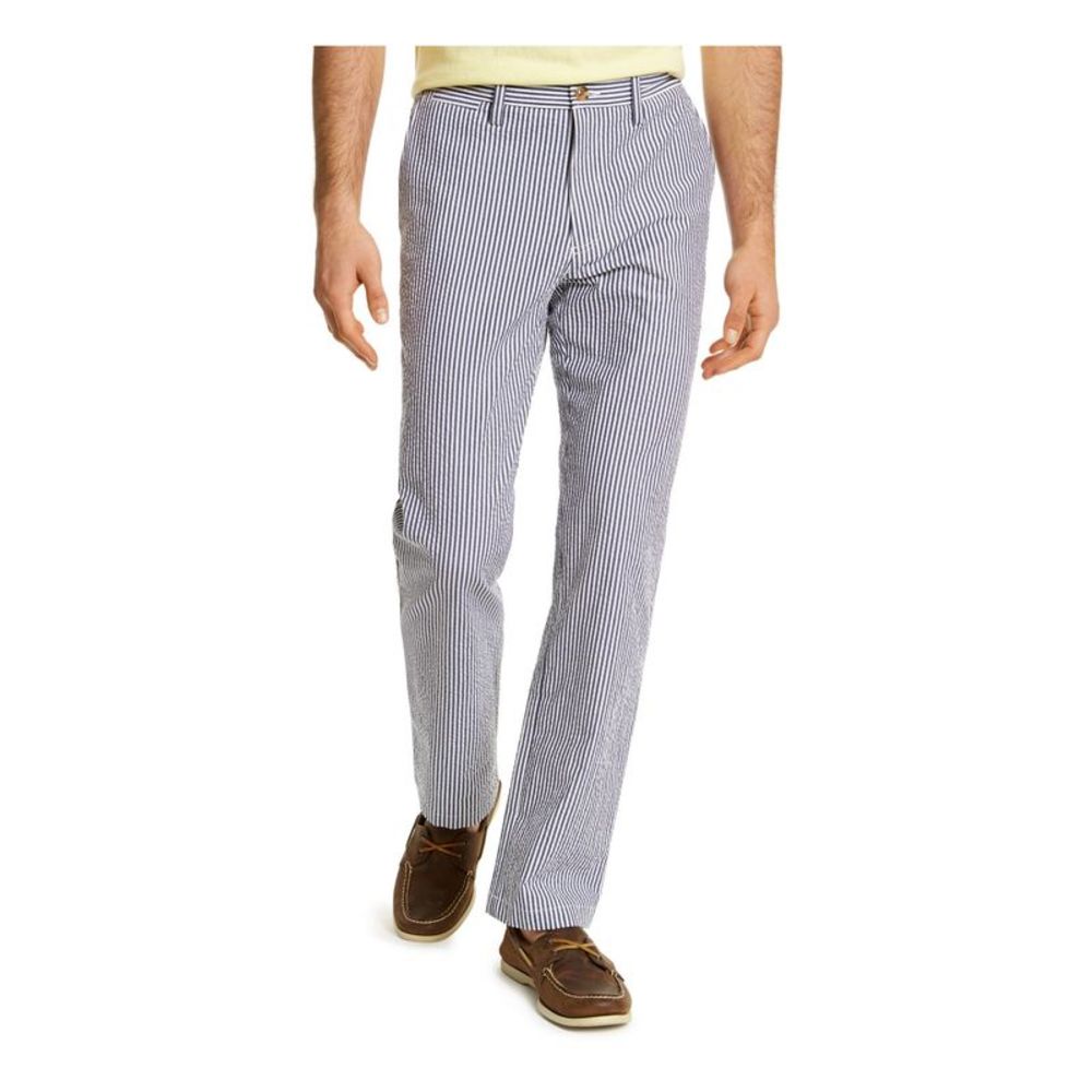 CLUBROOM Mens Navy Regular Fit Pants 40W/ 30L